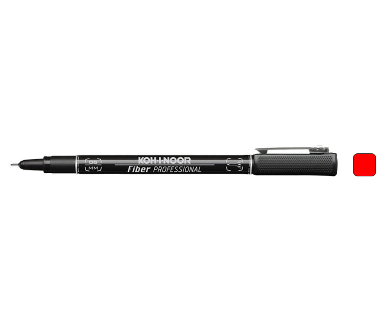 Penna FIBER tratto rosso 05