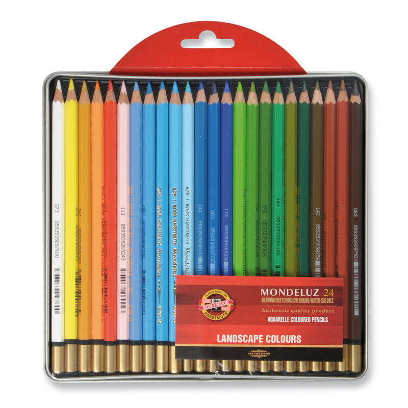Ast. di metallo 24 pastelli MONDELUZ