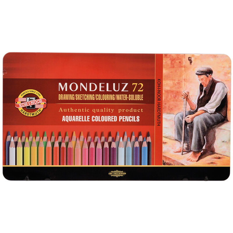 Ast. di metallo 72 pastelli MONDELUZ