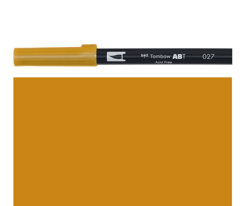 Pennarello DUAL BRUSH darkochre