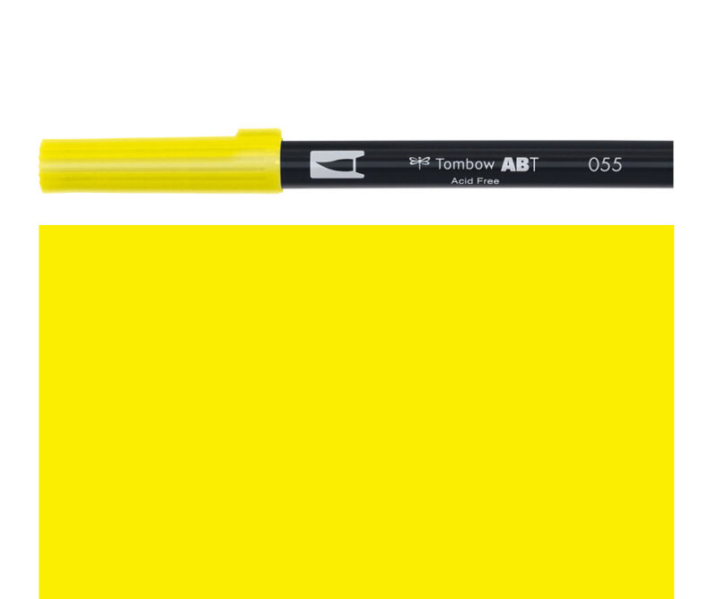 Pennarello DUAL BRUSH process yellow