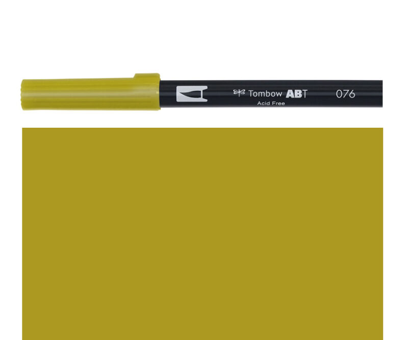 Pennarello DUAL BRUSH green ochre
