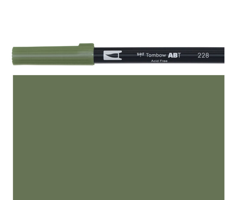 Pennarello DUAL BRUSH gray green