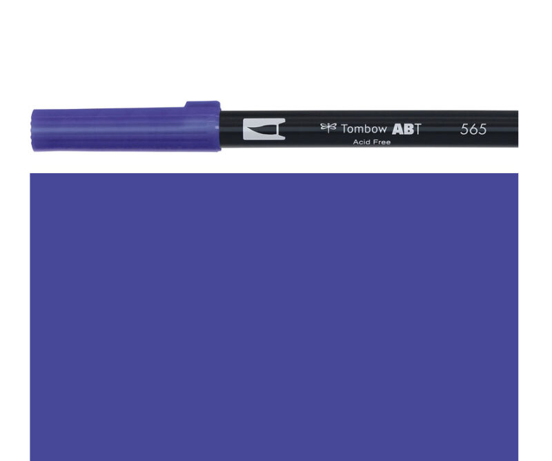 Pennarello DUAL BRUSH deep blue