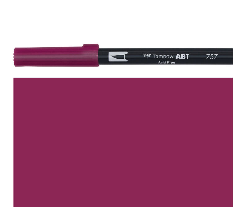 Pennarello DUAL BRUSH port red