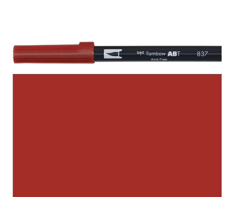 Pennarello DUAL BRUSH wine red