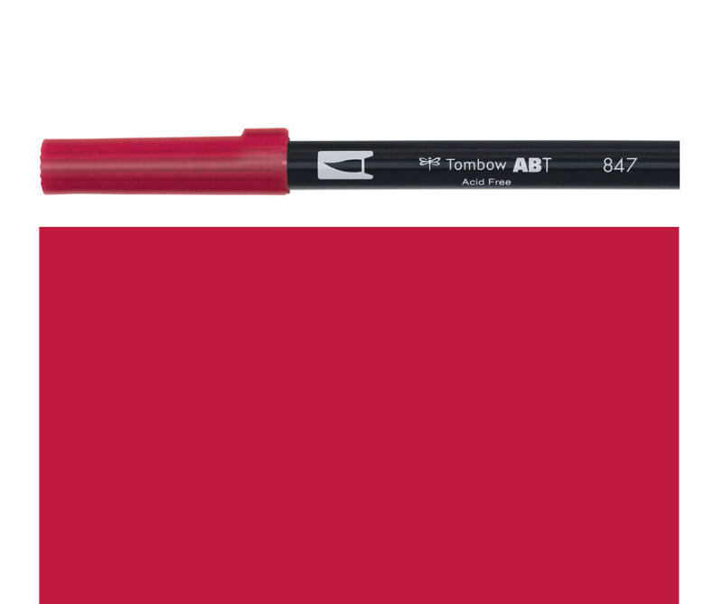 Pennarello DUAL BRUSH crimson