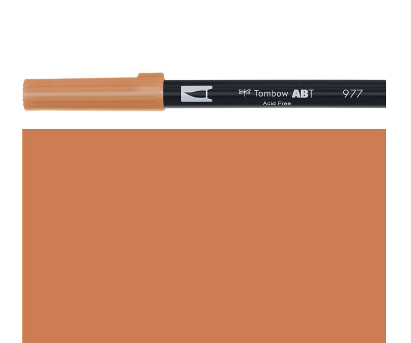 Pennarello DUAL BRUSH saddle brown