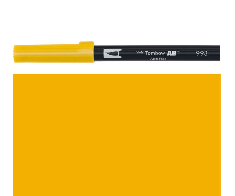 Pennarello DUAL BRUSH chrome orange