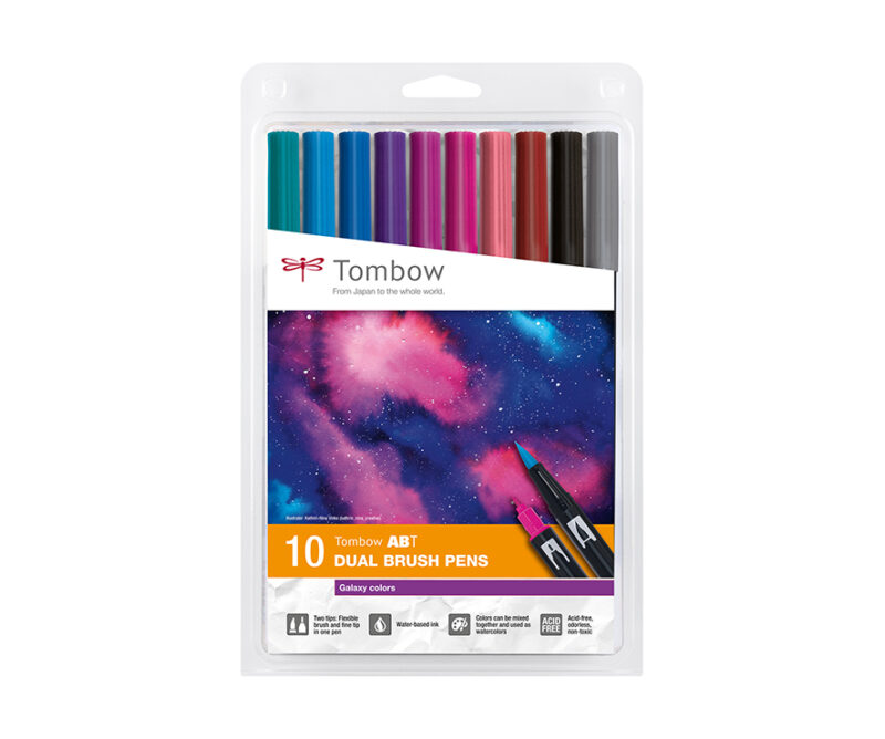Set 10 pz. DUAL BRUSH - colori GALAXY