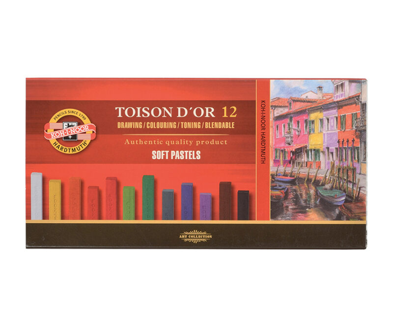 Ast. 12 pastelli quadrati SOFT PASTELS Toison D'Or
