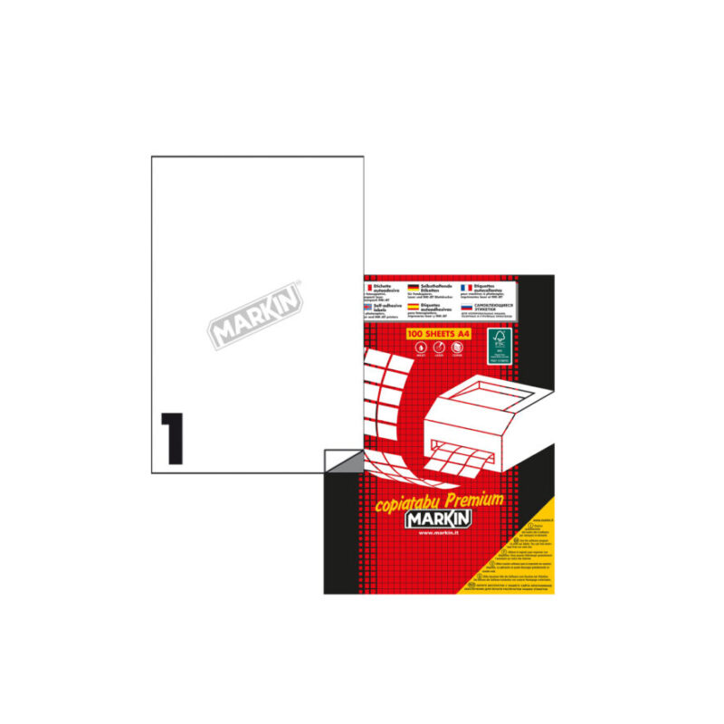 Etichette formato 105x148,5 mm - foglio A4